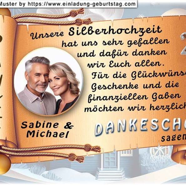 Danksagung Silberhochzeit 03