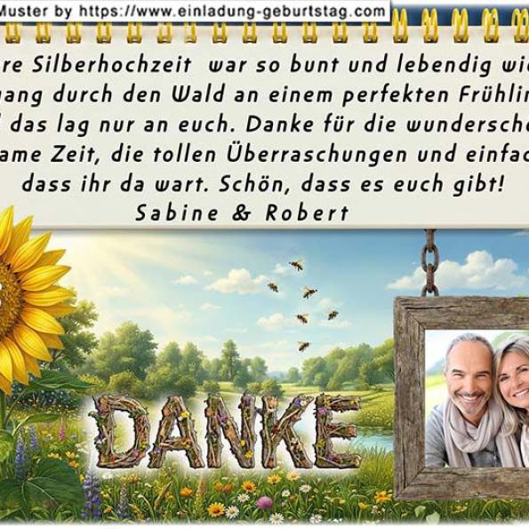 Danksagung Silberhochzeit 16