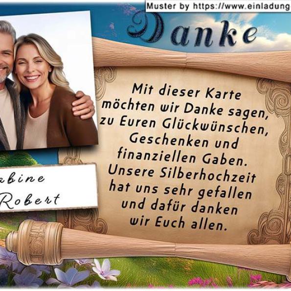 Danksagung Silberhochzeit 17