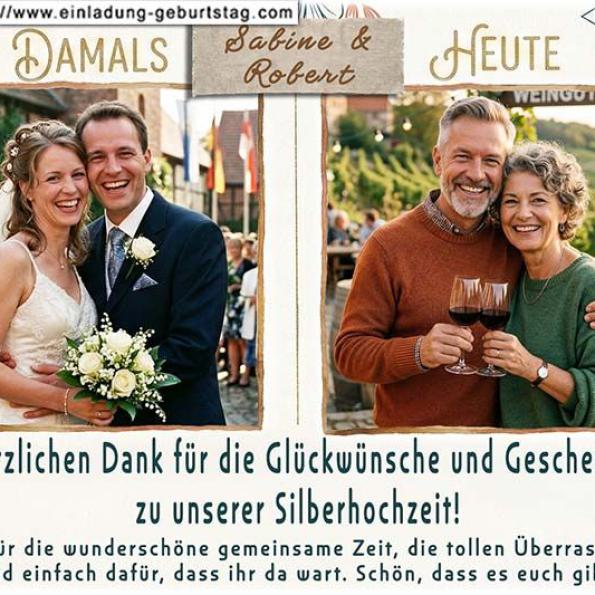 Danksagung Silberhochzeit 19