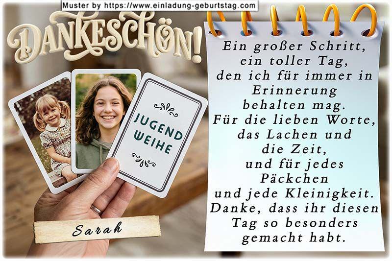 Danksagungskarte Jugendweihe 01