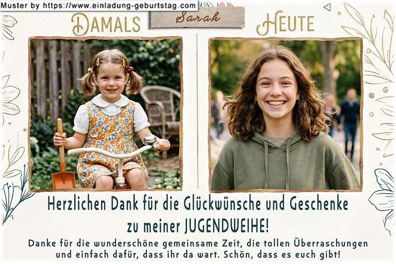 Danksagungskarte Jugendweihe 04