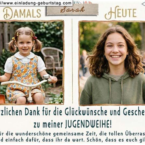 Danksagungskarte Jugendweihe 04