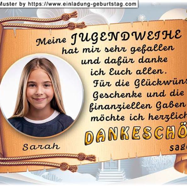 Danksagungskarte Jugendweihe 06