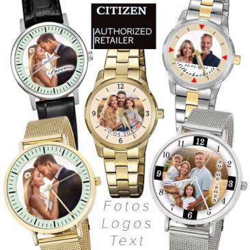 Armbanduhren für Damen mit Ihrem Foto oder Logo als Zifferblatt