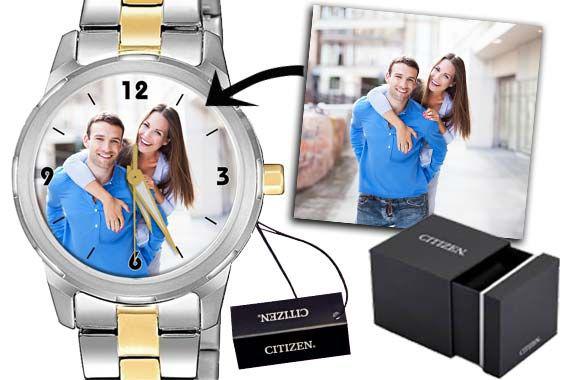 Citizen Fotoarmbanduhr für Damen in Bicolor