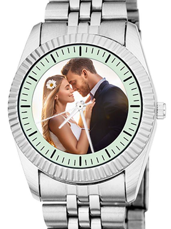 personalisierte Uhr Damen Edelstahlband