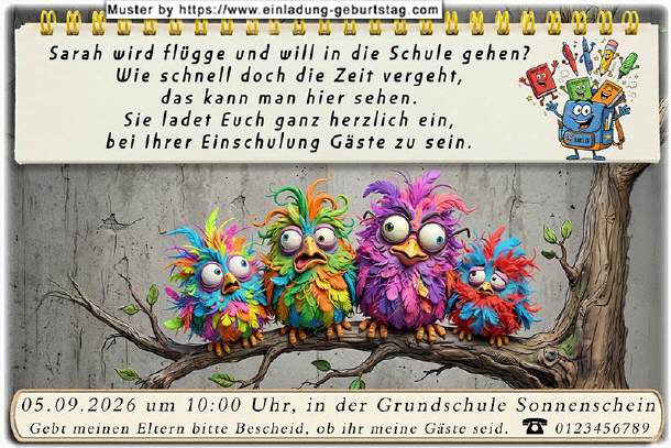 ausgefallene Einladung Einschulung - 13